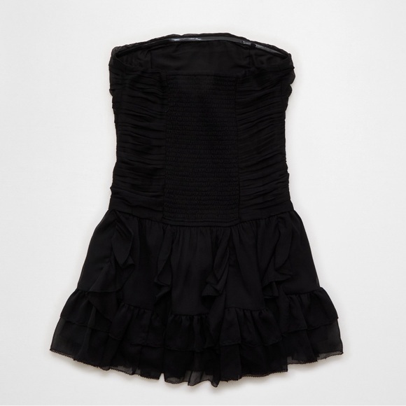 American Eagle Ruched Ruffled Mini Dress - Picture 4 of 5